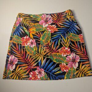 Rafaella Floral Mini Skirt/Skort Sz S